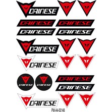 Rebon Moto Design Sticker Seti Sponsor Daınese Tasarımlı Grenaj Kaplama 01