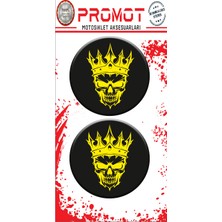 Rebon Moto Design Damla Logo Sticker Kuru Kafa Kabartmalı 5X5CM 02