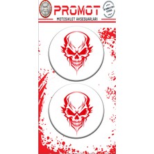 Rebon Moto Design Damla Logo Sticker Kuru Kafa Kabartmalı 5X5CM 06