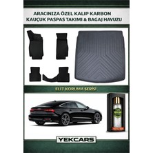 Yek Cars Audi A7 2025 Model Karbonlu Kauçuk Paspas Seti ve Bagaj Havuzu