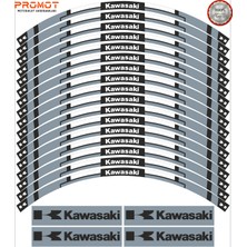 Rebon Moto Design Motosiklet Jant Şeridi Kawasaki Uyumlu 4