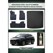 Yek Cars Byd Seal U Dm-I 2024 Model Karbonlu Kauçuk Paspas Seti ve Bagaj Havuzu