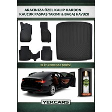 Yek Cars Skoda Super B 2026 Model Karbonlu Kauçuk Paspas Seti ve Bagaj Havuzu