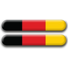 Rebon Moto Design Stıcker Seti Almanya 3D Kabartmalı 2 Li Damla 1