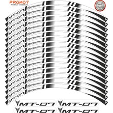 Rebon Moto Design Motosiklet Jant Şeridi Yamaha mt 07 Uyumlu 4