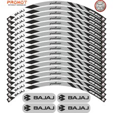Rebon Moto Design Motosiklet Jant Şeridi Bajaj Pulsar Rs 200 Uyumlu 6