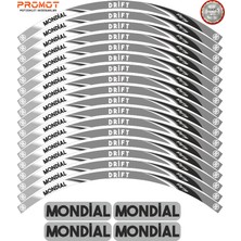 Rebon Moto Design Motosiklet Jant Şeridi Mondial Drift 3