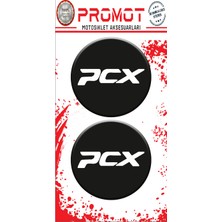 Rebon Moto Design Damla Logo Sticker Pcx Kabartmalı 5X5CM 02