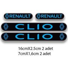 Rebon Moto Design Otomobil Stıcker Seti Clio 3D Damla 4'lü 5