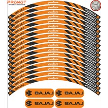 Rebon Moto Design Motosiklet Jant Şeridi Bajaj Pulsar F250 Uyumlu 5