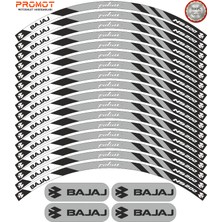 Rebon Moto Design Motosiklet Jant Şeridi Bajaj Pulsar Ns 200 Uyumlu 6