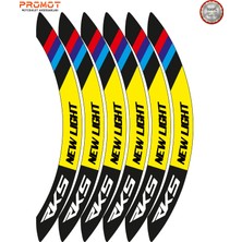 Rebon Moto Design Motosiklet Jant Şeridi Rks Newlight Uyumlu 4