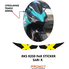 Rebon Moto Design Far Kaplama Rks R250 Uyumlu Sarı x 2023/24