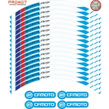 Rebon Moto Design Motosiklet Jant Şeridi Cf Moto Uyumlu 5