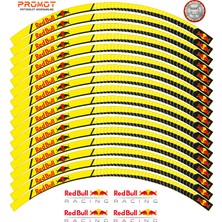 Rebon Moto Design Motosiklet Jant Şeridi Redbull Tasarımlı 9