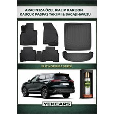 Yek Cars Chery Yeni Tiggo 8 2026 Model Karbonlu Kauçuk Paspas Seti ve Bagaj Havuzu