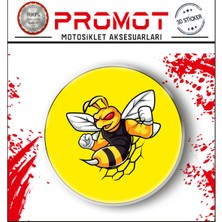 Rebon Moto Design Stıcker Seti Vespa 3D Damla Logo Sticker 5cm 3