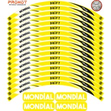 Rebon Moto Design Motosiklet Jant Şeridi Mondial Drift 10