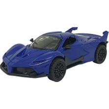 Calperia Çek Bırak Metal Arabalar 13 cm - SR2212- Mavi (Lisinya)