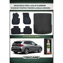 Yek Cars Bmw X1 (U11) Phev 2025 Model Karbonlu Kauçuk Paspas Seti ve Bagaj Havuzu