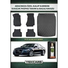 Yek Cars Audi A4 2014 Model Karbonlu Kauçuk Paspas Seti ve Bagaj Havuzu