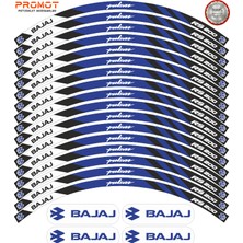 Rebon Moto Design Motosiklet Jant Şeridi Bajaj Pulsar Rs 200 Uyumlu 9