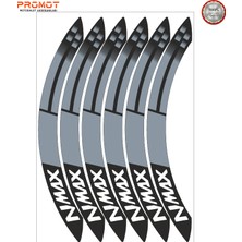 Rebon Moto Design Motosiklet Jant Şeridi Yamaha Nmax Uyumlu 1
