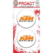 Rebon Moto Design Damla Logo Sticker Ktm Logo Kabartmalı 5X5CM 04