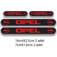 Rebon Moto Design Otomobil Stıcker Seti Opel 3D Damla 4'lü 1