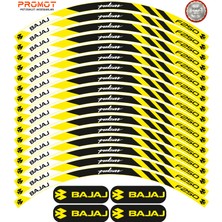 Rebon Moto Design Motosiklet Jant Şeridi Bajaj Pulsar F250 Uyumlu 10