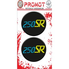 Rebon Moto Design Damla Logo Sticker Cf Moto 250 Sr Kabartmalı 5X5CM 04
