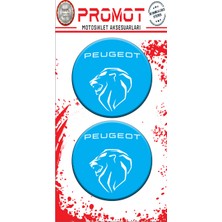 Rebon Moto Design Damla Logo Peugeot 3D 2 Li Sticker 9