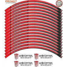 Rebon Moto Design Motosiklet Jant Şeridi Monster Tasarımlı 2