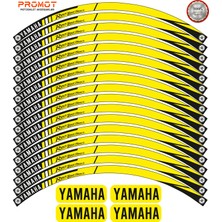 Rebon Moto Design Motosiklet Jant Şeridi Yamaha Uyumlu 5