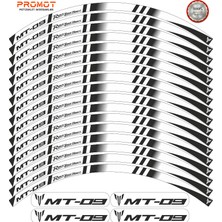 Rebon Moto Design Motosiklet Jant Şeridi Yamaha mt 09 Uyumlu 2