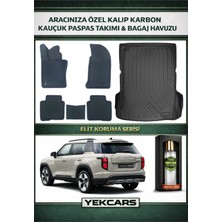 Yek Cars Ssangyong Torres Evx (Elektrikli) 2026 Model Karbonlu Kauçuk Paspas Seti ve Bagaj Havuzu