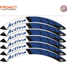 Rebon Moto Design Motosiklet Jant Şeridi Honda Activa Uyumlu 4