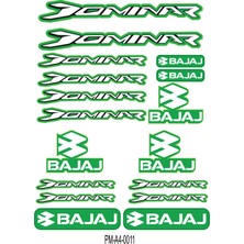 Rebon Moto Design Sticker Seti Dominar Bajaj Motosiklet A4 Ebatı 07