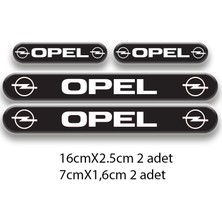 Rebon Moto Design Otomobil Stıcker Seti Opel 3D Damla 4'lü 2