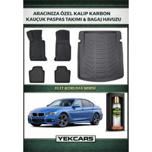 Yek Cars Bmw F30 (2WD)  2013 Model Karbonlu Kauçuk Paspas Seti ve Bagaj Havuzu