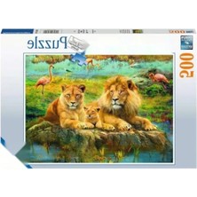 Calperia 500 Parça Aslan Ailesi Yapboz Seti