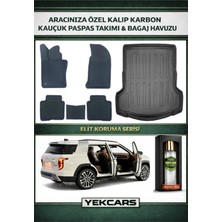 Yek Cars Ssangyong Torres Benzinli/dizel 2026 Model Karbonlu Kauçuk Paspas Seti ve Bagaj Havuzu