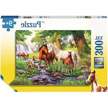 Calperia 300 Parça Nehirde Atlar Temalı Puzzle