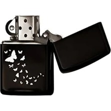 Calperia Kelebek Tasarımlı Metal Çakmak - Benzinli