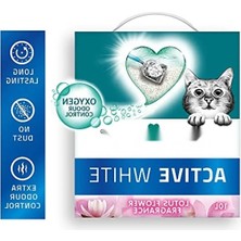 Calperia Topaklanan Kedi Kumu - Active White Lotus Çiçeği, 10L