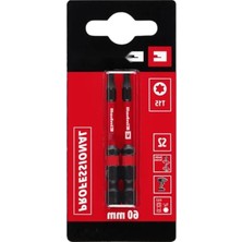 Calperia Çift Torsiyonlu Darbeli Bit Seti, 2 Parça, Yüksek Dayanıklılık