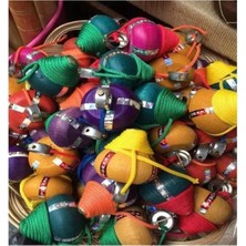 Calperia Nostaljik Ahşap Topaç - 5'li Demet