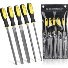 Calperia 5 Parça Çelik Eğe Seti - Ergonomik Saplı, Dayanıklı