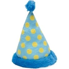 Calperia Mavi Peluş Şapka Köpek Oyuncağı, 22X14X14 cm
