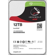 Seagate ST12000VN0008 Ironwolf 3.5" 12TB 7200RPM 256MB Sata (Tr Seagate Garantili) 7/24 Nas Harddisk